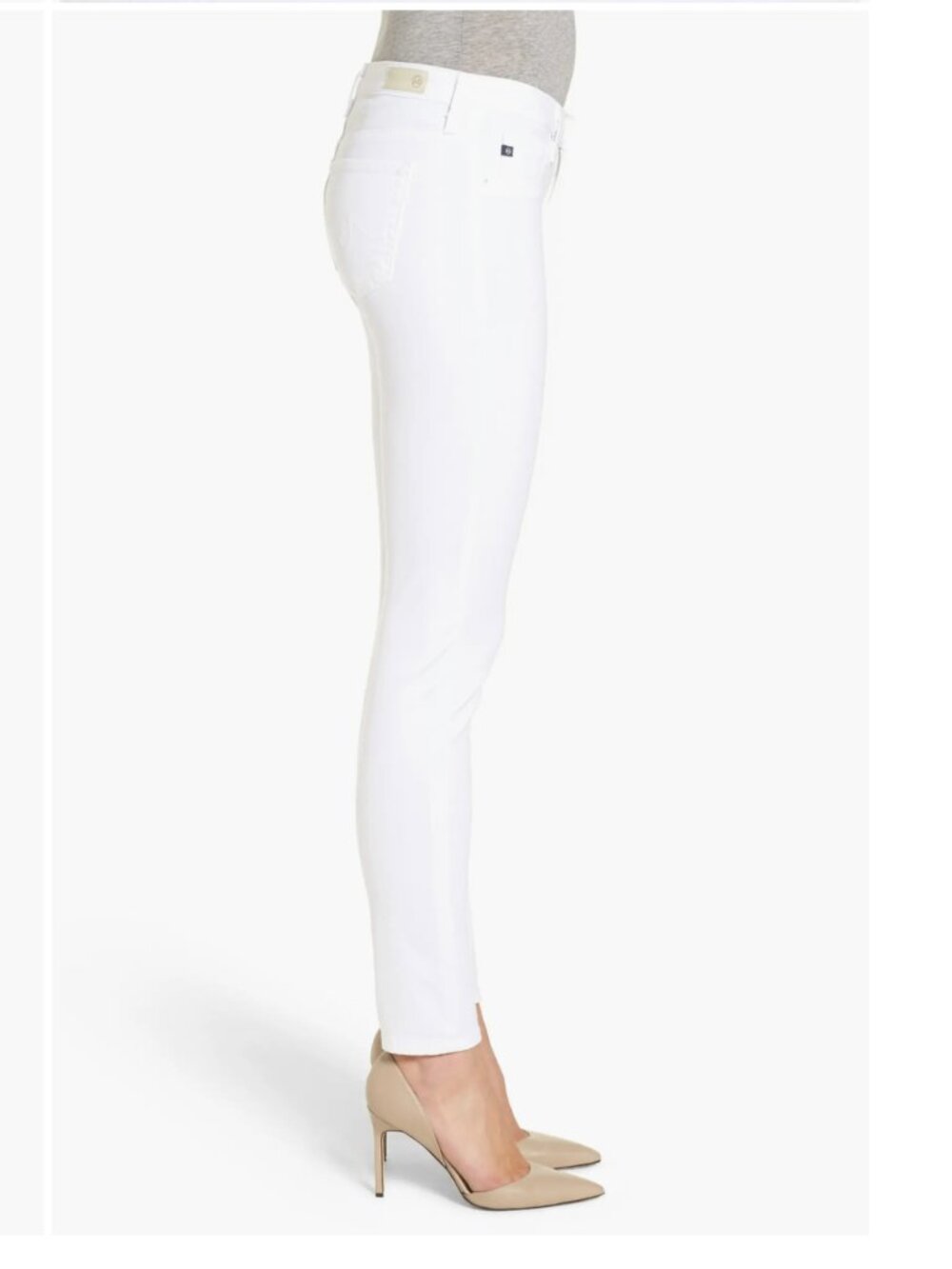 AG Adriano Goldschmied Prima Crop White Ankle & Cropped Jeans “cigarette leg” 28 - Picture 15 of 16